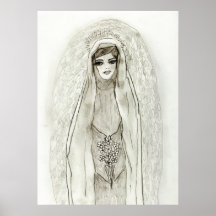 Virgen María en la gruta Impresiones