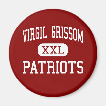 Virgil Grissom - Patriots - Junior - Tinley Park Refrigerator Magnet