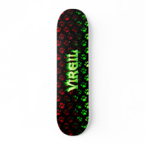 Virgil skateboard green fire and flames design. by skatersollie Virgil skateboard green fire and flames design.