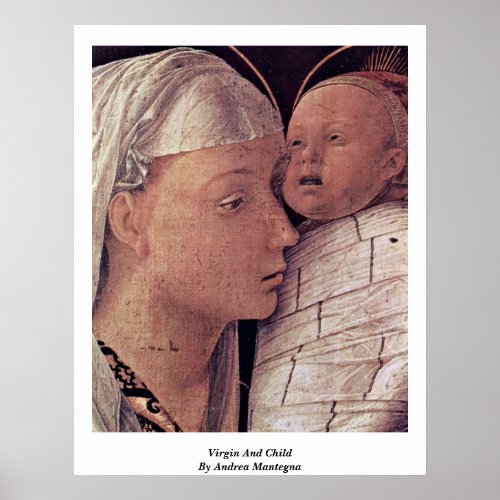 Virgin And Child By Andrea Mantegna Print