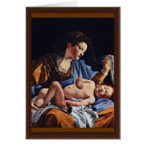 Virgin And Child By Gentileschi Orazio Cards