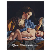 Virgin And Child By Gentileschi Orazio Full Color Flyer