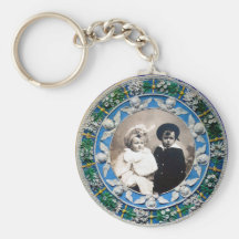 VIRGIN AND CHILD WITH ANGELS , PHOTO TEMPLATE KEY CHAIN
