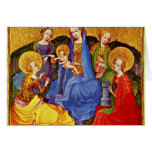Virgin And Child With Saints By Kölner Maler Um 14 Greeting Cards