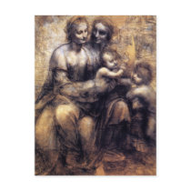 Virgin and Child with St. Anne sketch Post Card