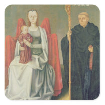 Virgin and Child with St. Benedict Sticker