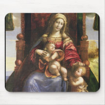 Virgin and Child with the infant St. John Mousepad