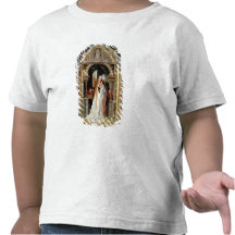Virgin and Child with Three Angels, central panel Shirt