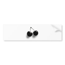 Virgin Cherry Twin Cherries On Stem bumper stickers