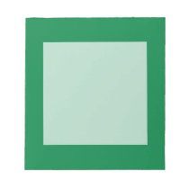 Virgin green notepad