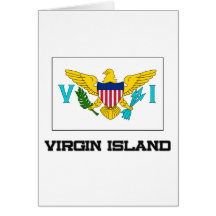 Virgin Island Flag Greeting Card