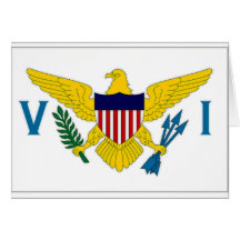 Virgin Islands Flag Greeting Cards