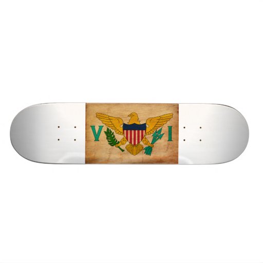 Virgin Islands Flag Skate Board