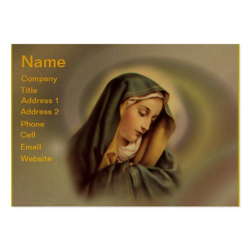 Virgin Mary 2 Business Card (front side)