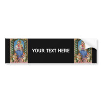 Virgin Mary and Baby Jesus Bumper Stickers
