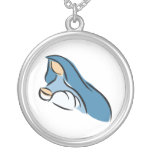 Virgin Mary and Baby Jesus Necklace necklaces