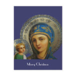 Virgin Mary and Child Jesus postcards