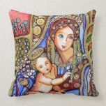 Virgin Mary and Jesus Child Pillows