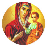 Virgin Mary and Jesus Stickers