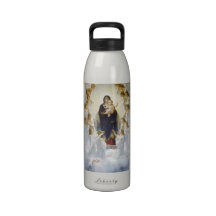 Virgin Mary and Jesus with angels Drinking Bottles