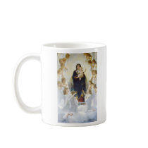 Virgin Mary and Jesus with angels Mugs