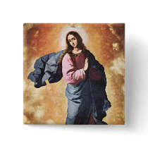 Virgin Mary button by Xuxario Virgin Mary button