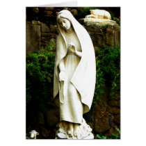 Virgin Mary Garden Statue cards by JuJuGardens Virgin Mary Garden Statue cards