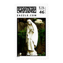 Virgin Mary Garden Statue Postage postage by JuJuGardens Virgin Mary Garden Statue Postage postage