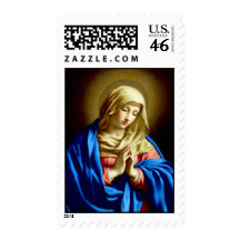 Virgin Mary in Prayer postage