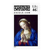 Virgin Mary in Prayer postage