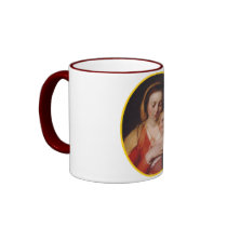VIRGIN MARY JESUS LINUX TUX mugs by Sofia_Youshi VIRGIN MARY JESUS LINUX TUX mugs