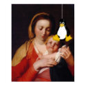 VIRGIN MARY JESUS LINUX TUX posters by Sofia_Youshi VIRGIN MARY JESUS LINUX TUX posters