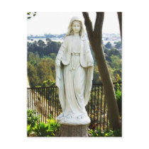 Virgin Mary Statue Post Card