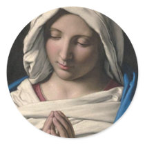 Virgin Mary / Virgen Maria Round Stickers