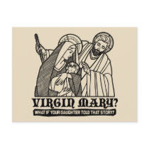 Virgin Mary? What if your Daughter Told That Story postcards