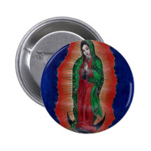 Virgin of Guadalupe Pinback Button
