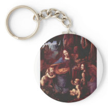 Virgin of the Rocks by Leonardo da Vinci Keychain