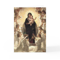Virgin with Angels - Christmas Card