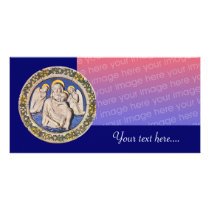 VIRGIN WITH CHILD AND ANGELS CUSTOM PHOTO CARD