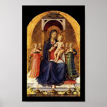 VIRGIN WITH CHILD AND ANGELS POSTER