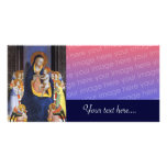 VIRGIN WITH CHILD AND SAINTS PHOTO GREETING CARD