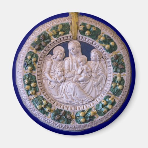 VIRGIN WITH CHILD AND SAINTS REFRIGERATOR MAGNETS