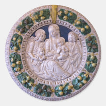 VIRGIN WITH CHILD AND SAINTS STICKERS