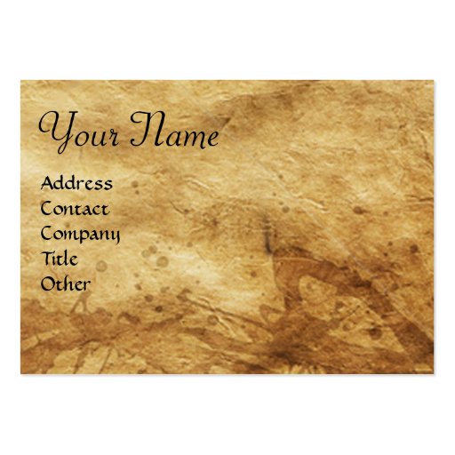 VIRGIN WITH CHILD Parchment Business Card