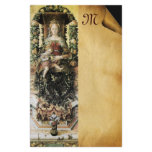 VIRGIN WITH CHILD Parchment Monogram stationery
