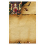 VIRGIN WITH CHILD Parchment Monogram stationery