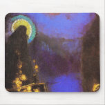 Virgin with Corona: Symbolist Painting by Redon Mousepad