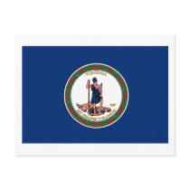 Virgina Flag Postcard by FlagTshirts Virgina Flag Postcard