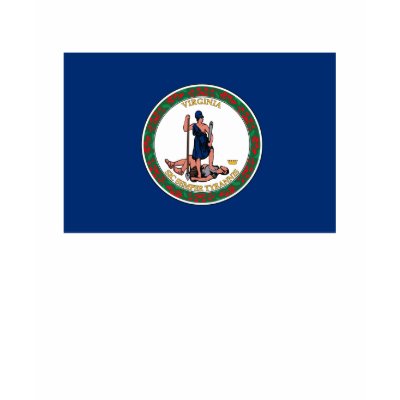 Virgina Flag T-shirt by FlagTshirts