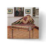 Virginals, painted by Roger Fry buttons